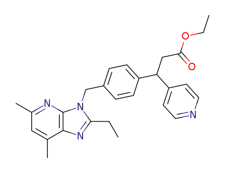 4-Pyridinepropanoic acid,
b-[4-[(2-ethyl-5,7-dimethyl-3H-imidazo[4,5-b]pyridin-3-yl)methyl]phenyl]-
, ethyl ester
