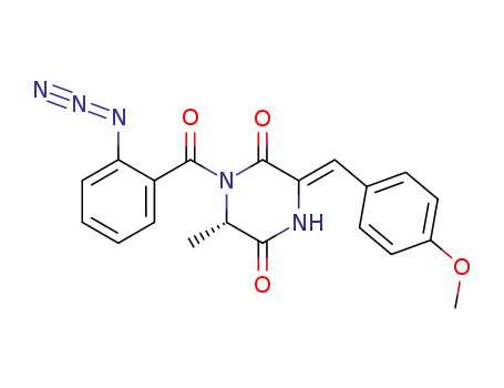 (S)-1-(2-Azido-benzoyl)-3-[1-(4-methoxy-phenyl)-meth-(Z)-ylidene]-6-methyl-piperazine-2,5-dione