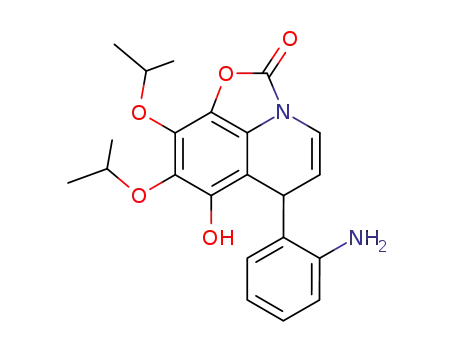 2H,6H-Oxazolo[5,4,3-ij]quinolin-2-one,  6-(2-aminophenyl)-7-hydroxy-8,9-bis(1-methylethoxy)-
