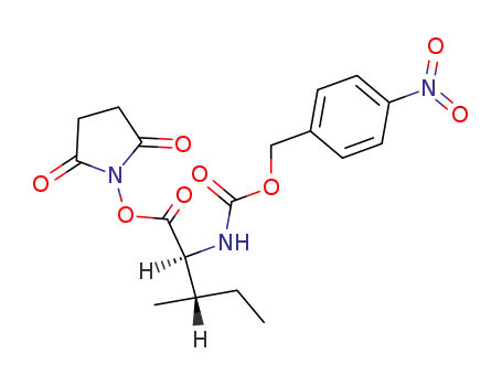 (2S,3S)-3-Methyl-2-(4-nitro-benzyloxycarbonylamino)-pentanoic acid 2,5-dioxo-pyrrolidin-1-yl ester