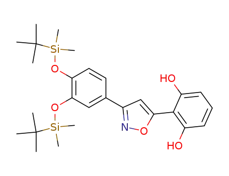3-<3,4-di(tert-butyldimethylsilyloxy)phenyl>-5-(2,6-dihydroxyphenyl)isoxazole