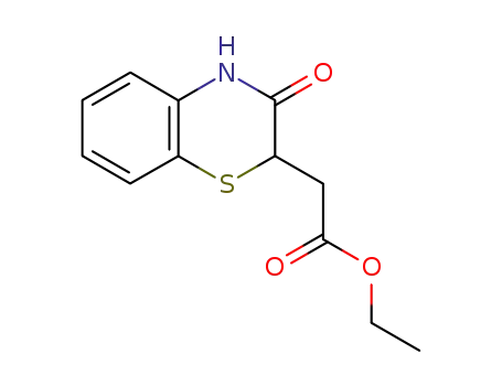 Molecular Structure of 82191-17-1 (ETHYL 2-(3-OXO-3,4-DIHYDRO-2H-1,4-BENZOTHIAZIN-2-YL) ACETATE)