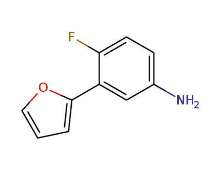4-fluoro-3-furan-2-yl-phenylamine