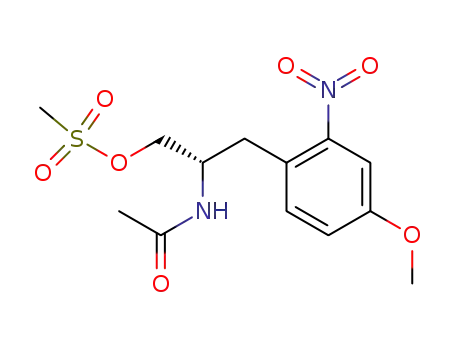 (S)-N-(1-methanesulfonyloxymethyl-2-(4-methoxy-2-nitrophenyl)-ethyl)-acetamide