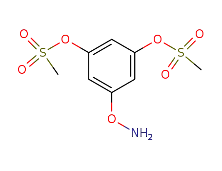 Molecular Structure of 89232-60-0 (1,3-Benzenediol, 5-(aminooxy)-, dimethanesulfonate (ester))