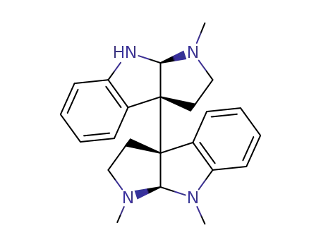 Molecular Structure of 5516-85-8 ((3aR,3'aR,8aS,8'aS)-2,2',3,3',8,8',8a,8'a-Octahydro-1,1',8-trimethyl-3a,3'a(1H,1'H)-bipyrrolo[2,3-b]indole)