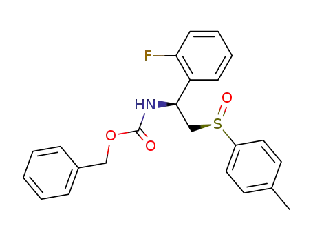 [(S)-1-(2-Fluoro-phenyl)-2-((R)-toluene-4-sulfinyl)-ethyl]-carbamic acid benzyl ester