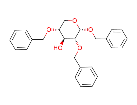 Molecular Structure of 185380-63-6 (benzyl 2,4-di-O-benzyl-α-D-xylopyranoside)