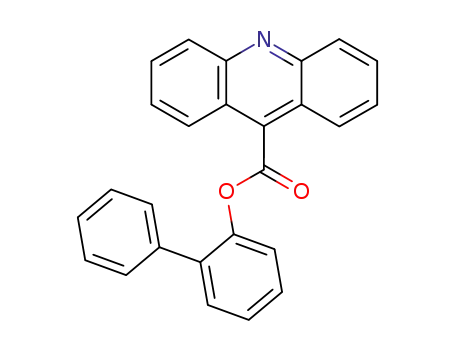 Molecular Structure of 158749-39-4 (9-Acridinecarboxylic acid, [1,1'-biphenyl]-2-yl ester)