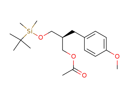 (S)-3-(tert-butyldimethylsilyloxy)-2-(p-methoxybenzyl)propyl acetate