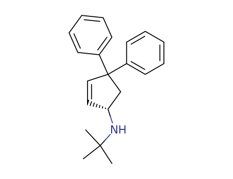 Molecular Structure of 138951-54-9 (2-Cyclopenten-1-amine, N-(1,1-dimethylethyl)-4,4-diphenyl-, (S)-)