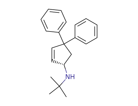 Molecular Structure of 138951-54-9 (2-Cyclopenten-1-amine, N-(1,1-dimethylethyl)-4,4-diphenyl-, (S)-)