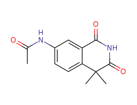 Molecular Structure of 69883-73-4 (Acetamide,
N-(1,2,3,4-tetrahydro-4,4-dimethyl-1,3-dioxo-7-isoquinolinyl)-)