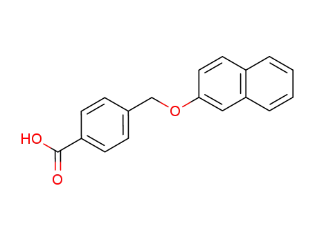Molecular Structure of 149288-37-9 (4-(Naphthalen-2-yloxymethyl)-benzoic acid)