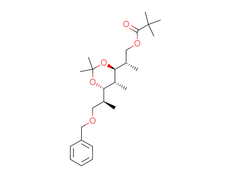 (2S,3S,4R,5S,6S)-7-benzyloxy-3,5-isopropylidenedioxy-2,4,6-trimethylheptyl-2,2-dimethylpropionate