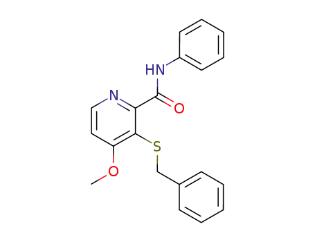 3-Benzylsulfanyl-4-methoxy-pyridine-2-carboxylic acid phenylamide