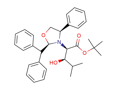 (2R,3R)-2-((2R,4R)-2-Benzhydryl-4-phenyl-oxazolidin-3-yl)-3-hydroxy-4-methyl-pentanoic acid tert-butyl ester