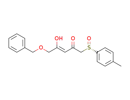 (Z)-5-Benzyloxy-4-hydroxy-1-((S)-toluene-4-sulfinyl)-pent-3-en-2-one