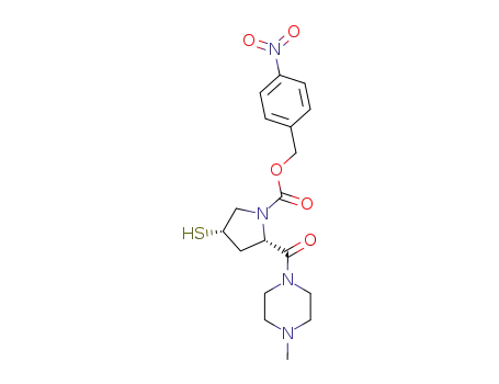 1-<(2S,4S)-4-mercapto-1-p-nitrobenzyloxycarbonyl-2-pyrrolidinylcarbonyl>-4-methylpiperidine