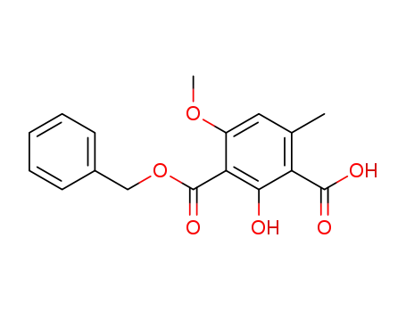 acide (benzyloxycarbonyl)-3-hydroxy-2-methoxy-4-methyl-6-benzoique