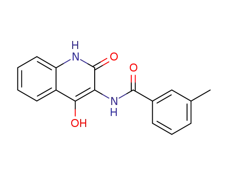 Benzamide, N-(1,2-dihydro-4-hydroxy-2-oxo-3-quinolinyl)-3-methyl-