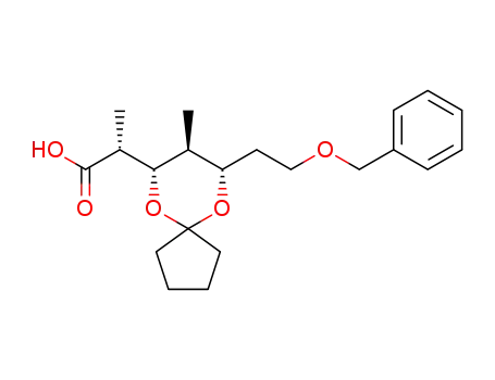 (R)-2-[(7S,8S,9S)-9-(2-Benzyloxy-ethyl)-8-methyl-6,10-dioxa-spiro[4.5]dec-7-yl]-propionic acid