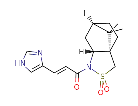 (E)-1-((1S,5R,7R)-10,10-Dimethyl-3,3-dioxo-3λ<sup>6</sup>-thia-4-aza-tricyclo[5.2.1.0<sup>1,5</sup>]dec-4-yl)-3-(1H-imidazol-4-yl)-propenone