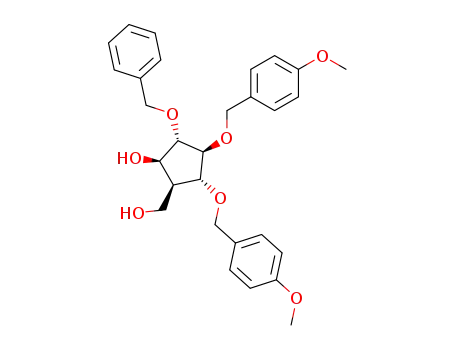 (1R,2S,3S,4R,5S)-2-Benzyloxy-5-hydroxymethyl-3,4-bis-(4-methoxy-benzyloxy)-cyclopentanol