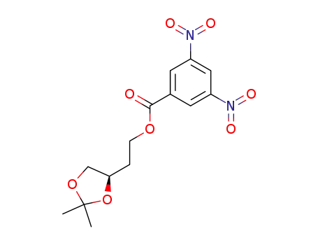 Molecular Structure of 116556-68-4 (1,3-Dioxolane-4-ethanol, 2,2-dimethyl-, 3,5-dinitrobenzoate, (R)-)
