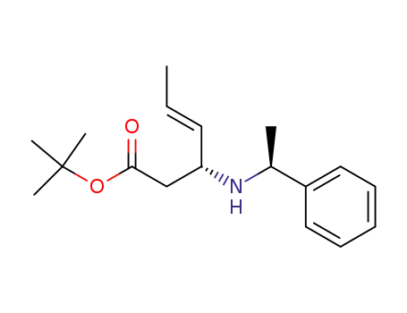 (E)-(R)-3-((S)-1-Phenyl-ethylamino)-hex-4-enoic acid tert-butyl ester