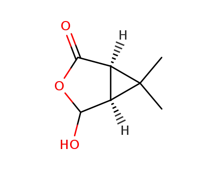 Molecular Structure of 350699-93-3 (3-Oxabicyclo[3.1.0]hexan-2-one, 4-hydroxy-6,6-dimethyl-, (1R,5S)-)