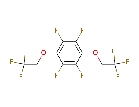 Molecular Structure of 6715-31-7 (1,4-BIS(2,2,2-TRIFLUOROETHOXY)TETRAFLUOROBENZENE)