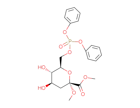 <methyl(methyl 3-deoxy-D-arabino-2-heptulopyranosid)onate>diphenyl 7-phosphate