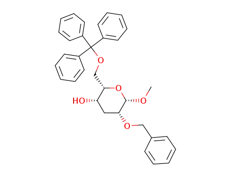 methyl 2-O-benzyl-3-deoxy-6-O-trityl-β-L-lyxo-hexopyranoside