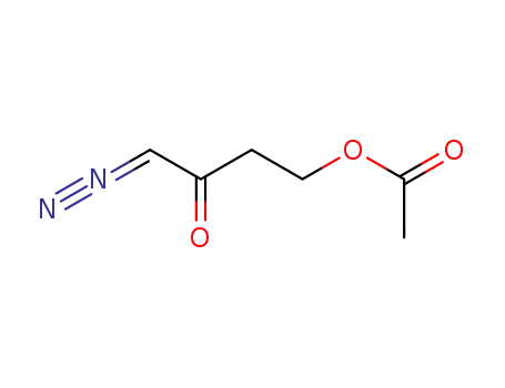 Molecular Structure of 188194-46-9 (1-diazo-4-acetoxy-2-butanone)