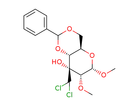 methyl 4,6-O-benzylidene-3-C-dichloromethyl-2-O-methyl-α-D-allopyranoside