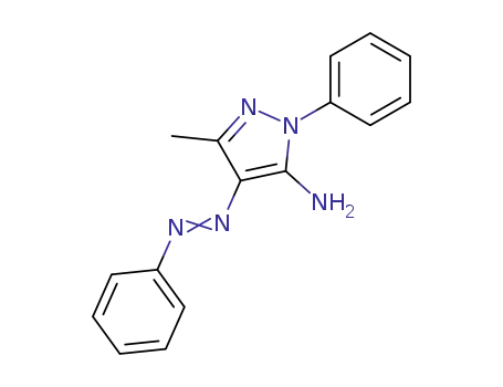 5-amino-4-<(phenyl)azo>-3-methyl-1-phenyl pyrazole