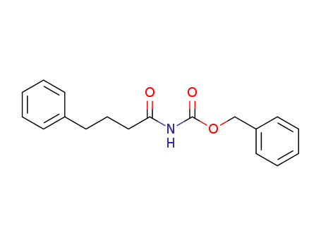 Molecular Structure of 197173-15-2 (Carbamic acid, (1-oxo-4-phenylbutyl)-, phenylmethyl ester)