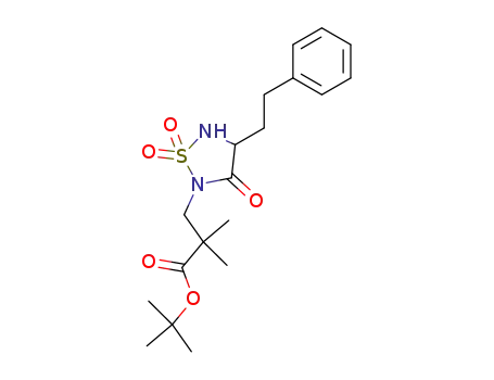 (+/-)-tert-butyl 2,2-dimethyl-3-[4-(2-phenylethyl)-1,1,3-trioxo-1λ<sup>6</sup>,2,5-thiadiazolan-2-yl]propanoate