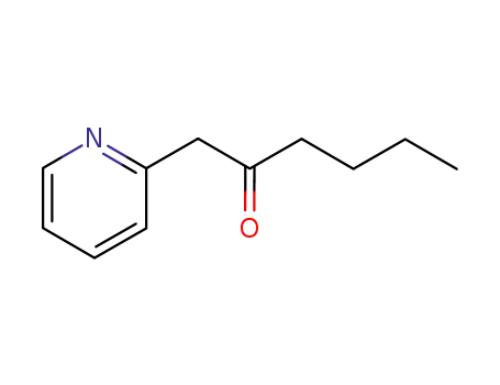 Molecular Structure of 34541-30-5 (1-pyridin-2-ylhexan-2-one)