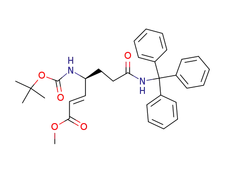 (E)-(S)-4-tert-Butoxycarbonylamino-6-(trityl-carbamoyl)-hex-2-enoic acid methyl ester