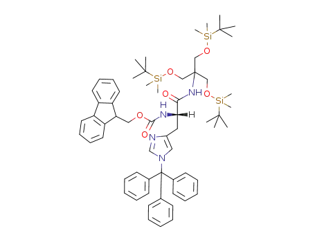 [(S)-1-[2-(tert-Butyl-dimethyl-silanyloxy)-1,1-bis-(tert-butyl-dimethyl-silanyloxymethyl)-ethylcarbamoyl]-2-(1-trityl-1H-imidazol-4-yl)-ethyl]-carbamic acid 9H-fluoren-9-ylmethyl ester