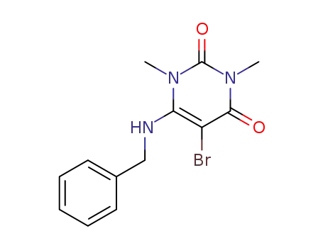 6-benzylamino-5-bromo-1,3-dimethyl-1<i>H</i>-pyrimidine-2,4-dione