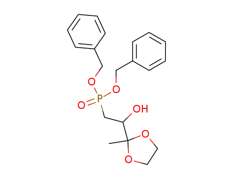 (+/-)-dibenzyl <2-(2-methyl-1,3-dioxolan-2-yl)-2-hydroxyethyl>-phosphonate
