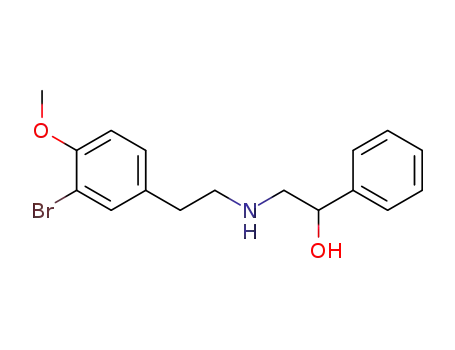 2-<N-<2-(3-bromo-4-methoxyphenyl)ethyl>amino>-1-phenylethanol