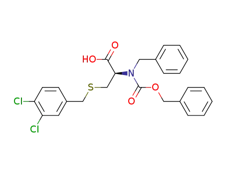 (R)-2-(Benzyl-benzyloxycarbonyl-amino)-3-(3,4-dichloro-benzylsulfanyl)-propionic acid