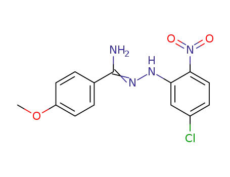 Molecular Structure of 158225-21-9 (Benzenecarboximidic acid, 4-methoxy-,
2-(5-chloro-2-nitrophenyl)hydrazide)