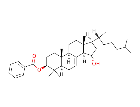 Benzoic acid (3S,5R,9R,10R,13R,14R,15S,17R)-17-((R)-1,5-dimethyl-hexyl)-15-hydroxy-4,4,10,13-tetramethyl-2,3,4,5,6,9,10,11,12,13,14,15,16,17-tetradecahydro-1H-cyclopenta[a]phenanthren-3-yl ester