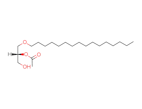 Molecular Structure of 82535-83-9 (1,2-Propanediol, 3-(hexadecyloxy)-, 2-acetate, (R)-)