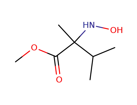 Molecular Structure of 79751-33-0 (Valine, N-hydroxy-2-methyl-, methyl ester (9CI))